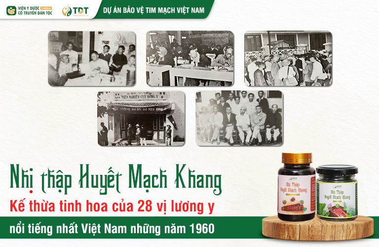 Nhị thập Huyết mạch khang được chắt lọc tinh hoa của 28 vị danh y lỗi lạc thế kỷ 20